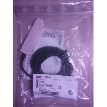 Cable  connexionPC  USB Zelio SR2USB01 Schneider Automate